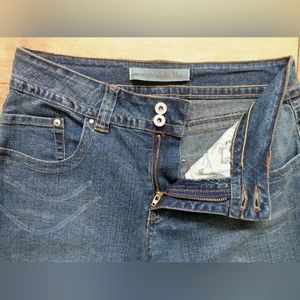 Christopher Blue stretch, 10, denim flare jeans